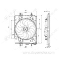 Auto radiator electric fan 12v for DACIA SANDERO